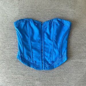 Princess Polly Yamie Bustier Top Blue Size 2